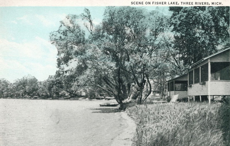 Fishers Lake (Fisher Lake, Fishers Lake) - Vintage Postcard